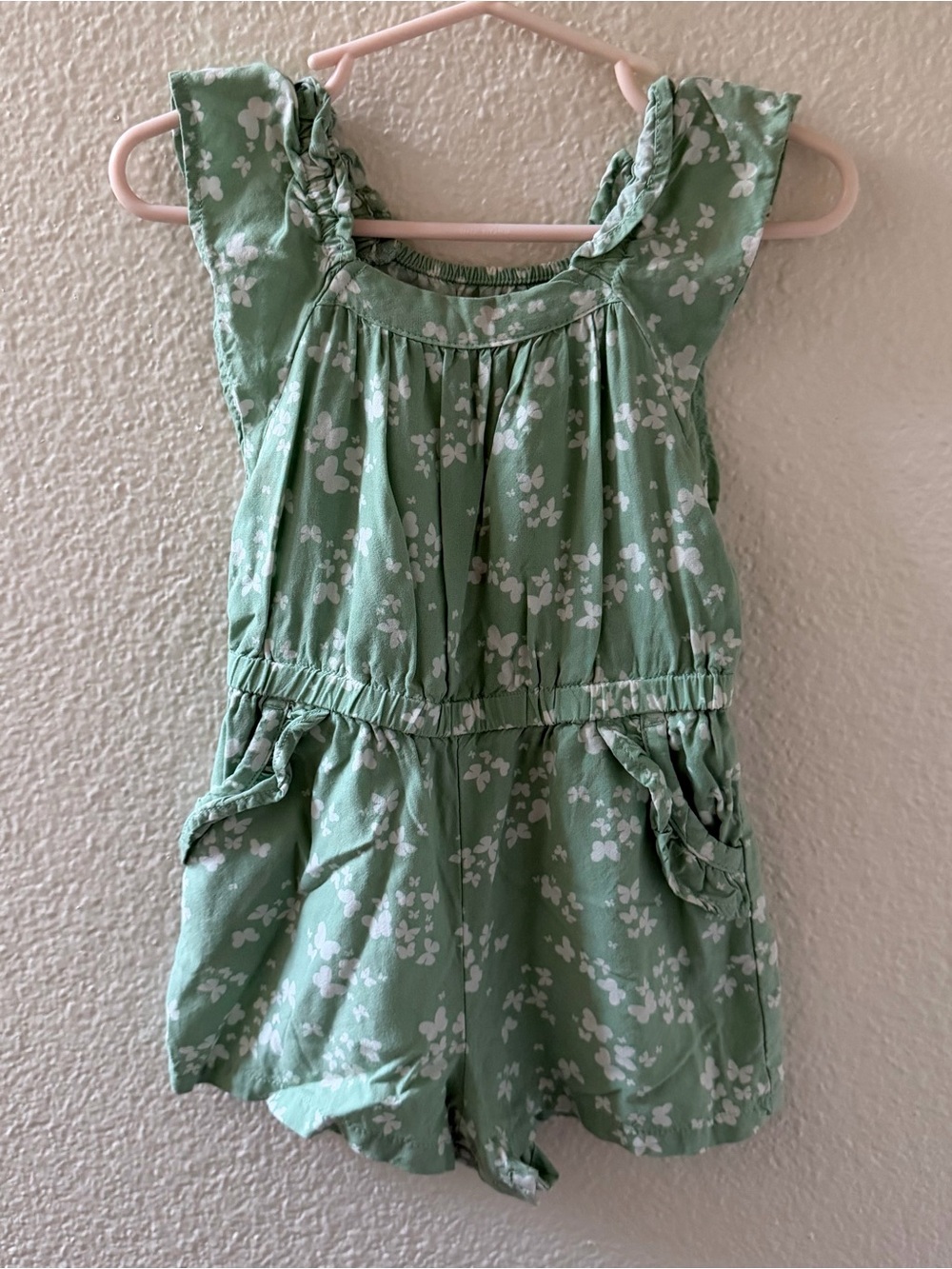 cat & jack toddler girl butterfly romper